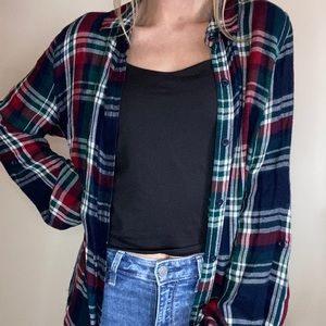 Navy & Red Flannel